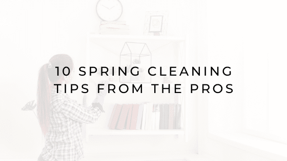 10 Spring Cleaning Tips from the Pro's